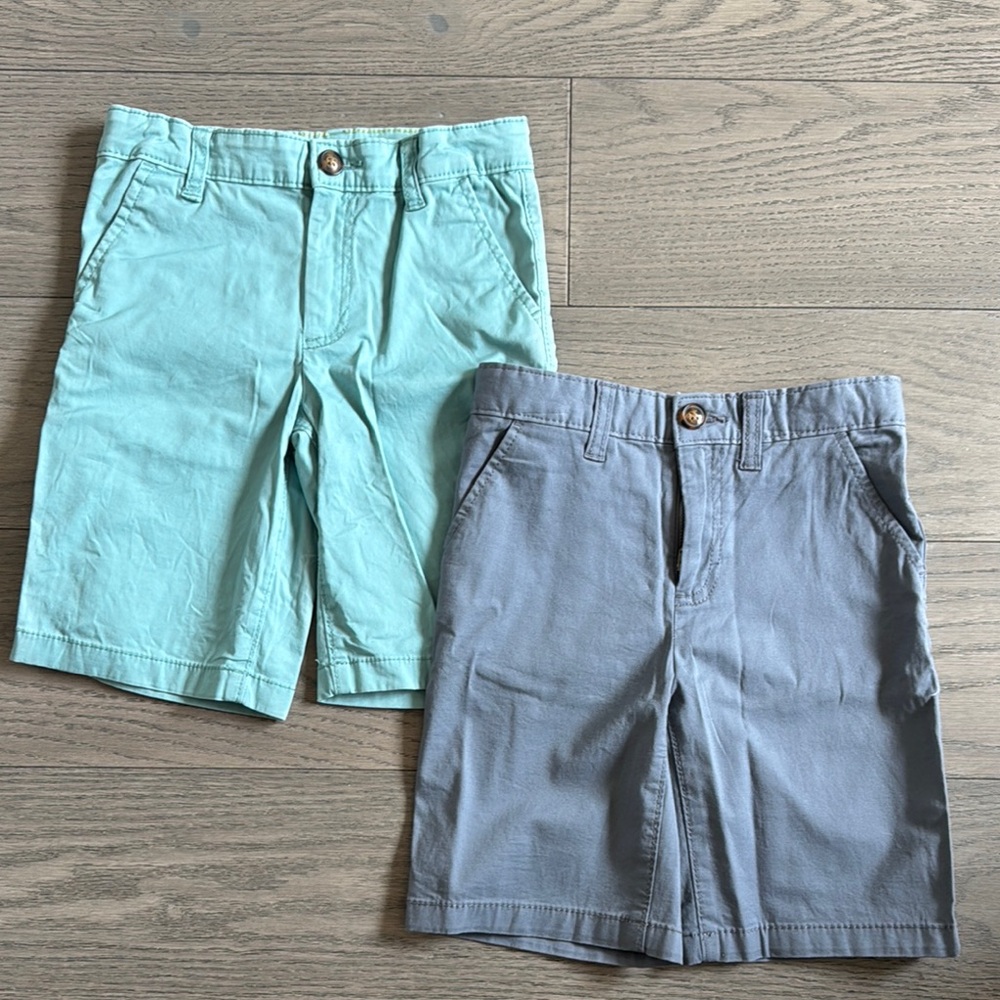 Two Carter’s KID Boys Shorts - Turquoise and Blue-Grey in Size 6/6A